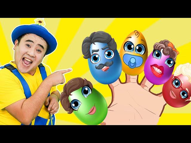 Egg Finger Family Song | Surprise Eggs Nursery Rhymes | Tigi Boo Kids Songs