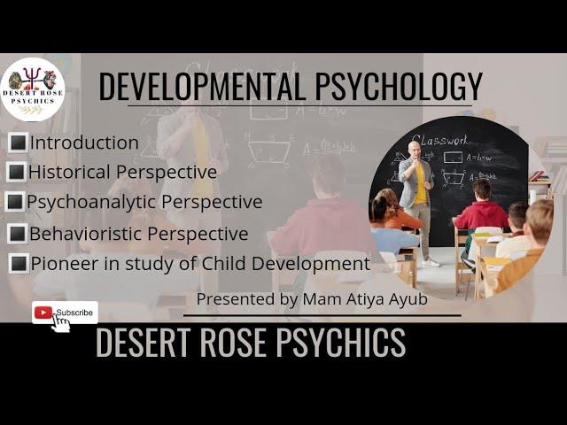 Historical Perspective of Developmental Psychology | Psychoanalytic & Behavioristic perspective | #3