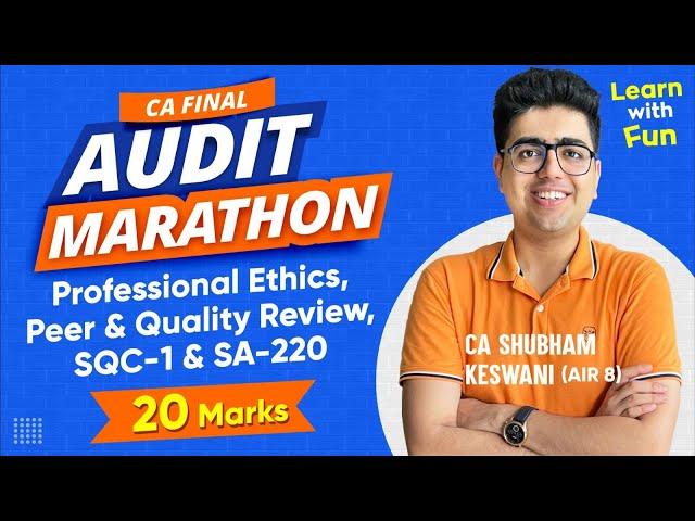 Professional Ethics Marathon Revision | Nov-23 Exams | CA Shubham Keswani (AIR 8)