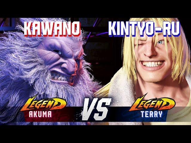SF6 ▰ KAWANO (Akuma) vs KINTYO-RU (Terry) ▰ High Level Gameplay