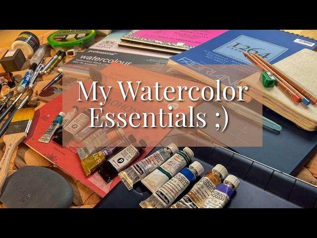 Watercolor Essentials for 2024: My Personal Must-Have Supplies