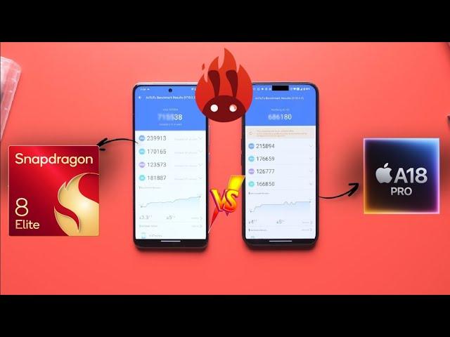 Snapdragon 8Elite vs A18Pro Antutu Test OMG