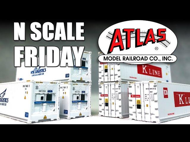 Intermodal 40' Refrigerated Shipping Containers Atlas N Scale Friday