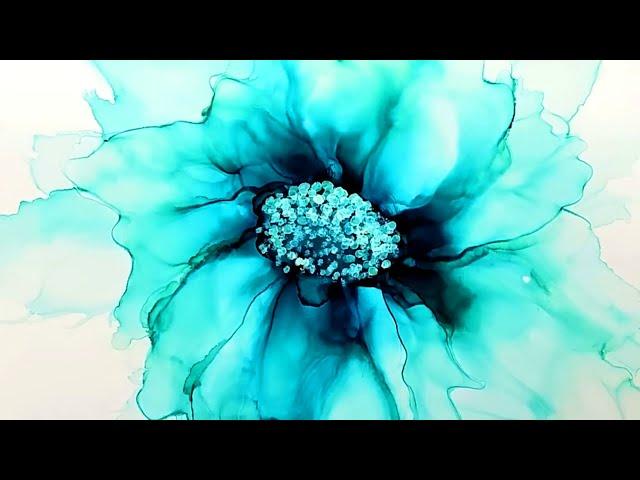 (756)TOP BLUE ACRYLIC POUR FLUID ART PAINTINGS from Harmony House Art!