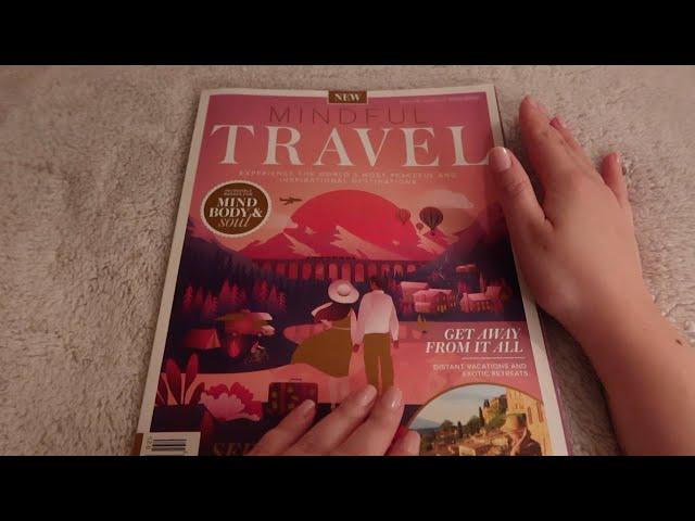 ASMR Mindful Travel Magazine️ Page FlippingSoft-Spoken