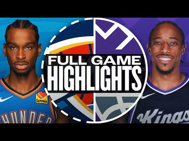 THUNDER at KINGS | FULL GAME HIGHLIGHTS | November 25, 2024