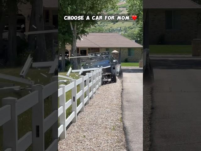 Choose a car dor Mom ️ Ep. 39 #shorts #toyota #mercedes #tesla #offroad #hummer