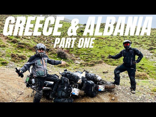 ACT Greece & TET Albania (Part 1/2) OFF-ROAD MOTORCYCLE ADVENTURE: Rivers, Rain and Ruts