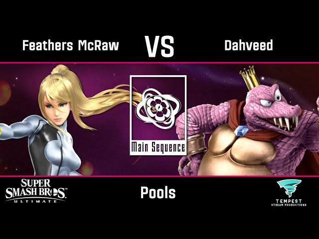 Feathers McRaw (Zero Suit Samus) vs Dahveed (King K. Rool) - Ultimate Pools -  Main Sequence #2