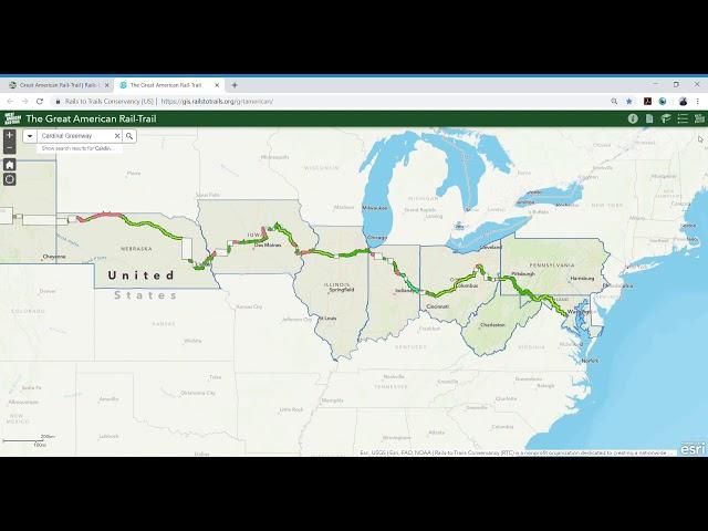 Great American Rail-Trail Interactive Map and TrailLink Tutorial