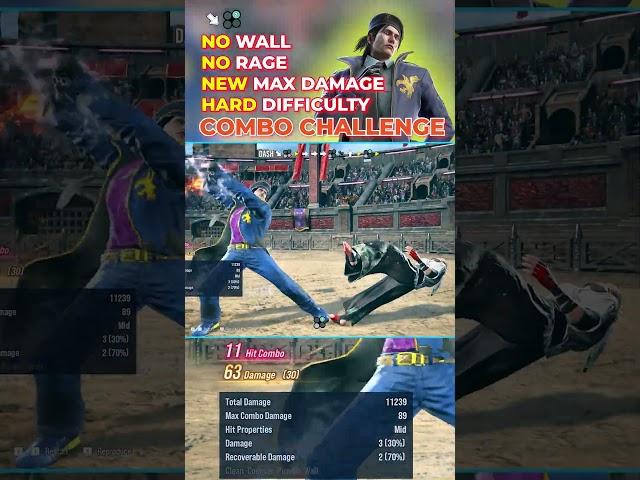 TEKKEN 8 Dragunov Combo Challenge Hard Difficulty Combo Guide | DF2 Max Damage