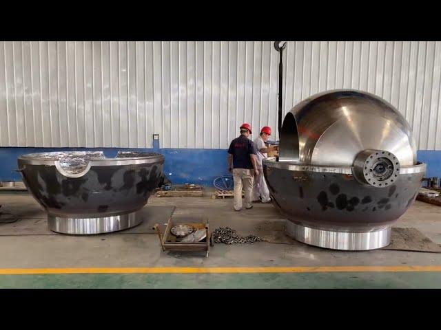 How Giant Valves & Valve Balls Are Made. The Most Satisfying Mass Production Processes