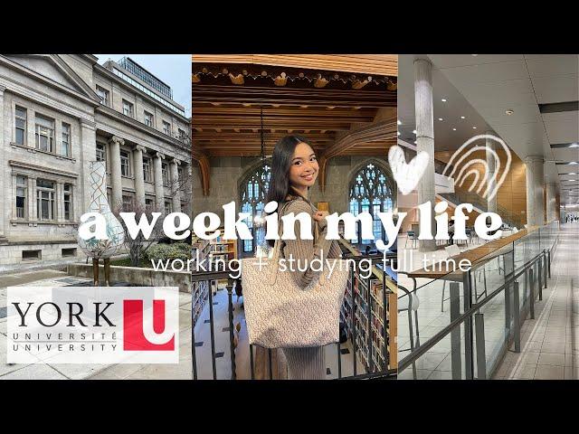 a week in my life as a university student in canada | work and uni vlog