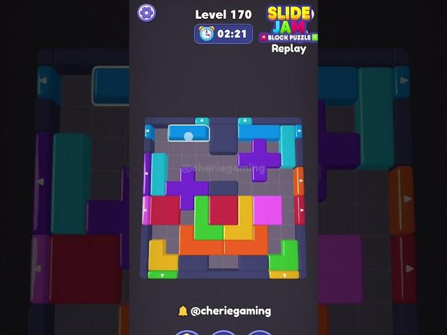 Slide Jam Level 170 Solution Walkthrough
