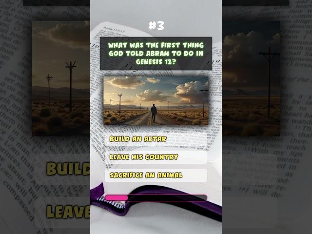 Biblical IQ Quiz on Genesis Chapter 12 #biblequiz #quiz #biblestudy #godsword