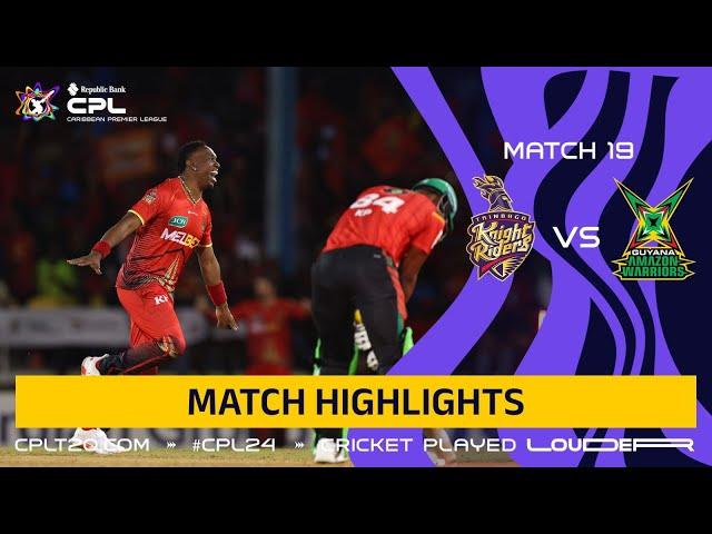 Highlights | Trinbago Knight Riders vs Guyana Amazon Warriors | CPL 2024