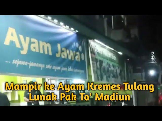 Ayam Kremes Tulang Lunak Pak To' yang populer di Kota Madiun