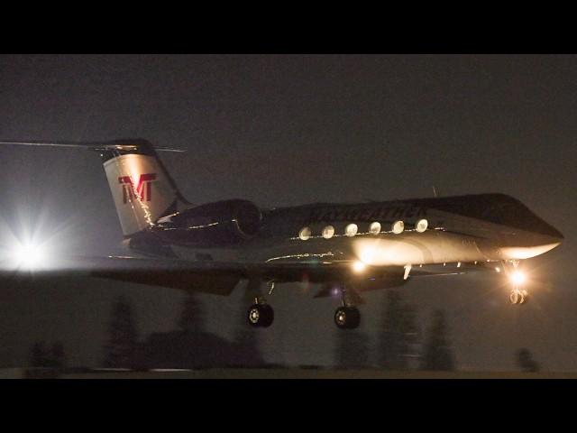 VAN NUYS AIRPORT PRIVATE JETS | Plane landing and takeoff video