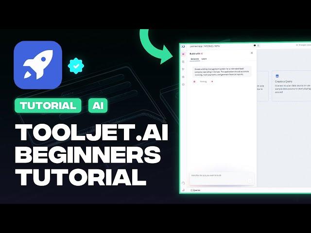 ToolJet.ai Tutorial for Beginners - Build AI Apps FAST!