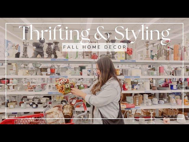 COME THRIFT WITH ME FOR FALL HOME DECOR | Fall thrift haul & home decor on a budget.