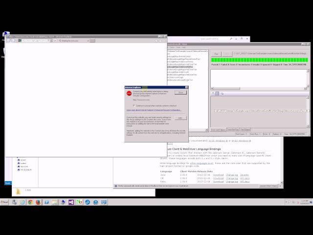 Selenium - Google Chrome and Internet Explorer Web Driver Tutorial