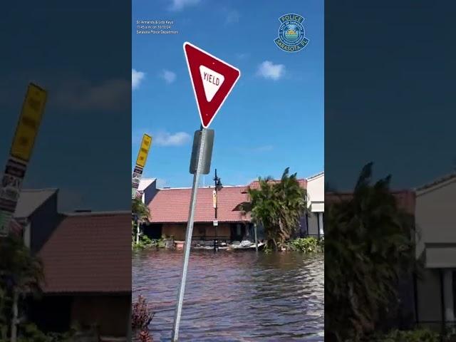 Sarasota Police tour barrier islands the morning after Hurricane Milton