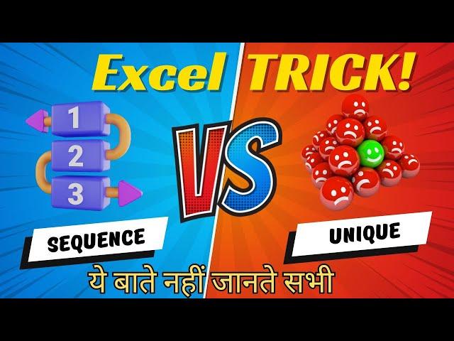 Excel Hacks: SEQUENCE and UNIQUE Tricks You Didn't Know You Needed