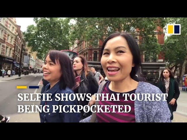 Thai tourist's selfie captures London pickpockets stealing her purse