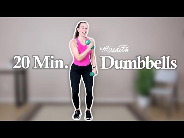 Senior Fitness 20 Min Full Body Dumbbell Workout | Intermediate Level