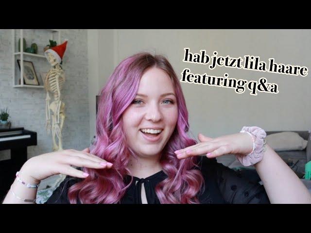 Von BLOND zu LILA  || Wir färben meine Haare und beantworten eure Fragen!