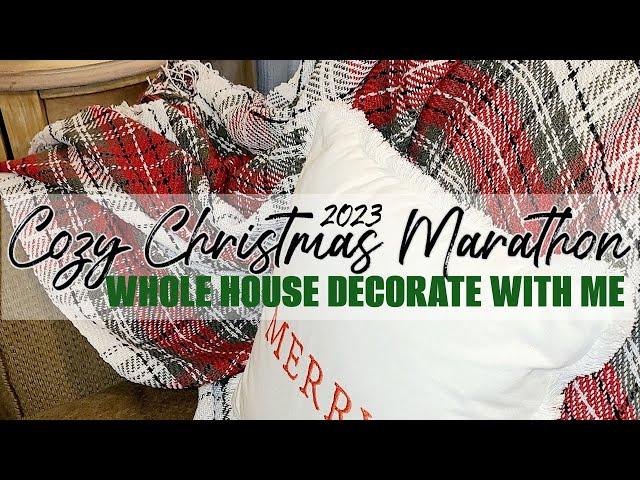 COZY CHRISTMAS DECORATING MARATHON / WHOLE HOUSE DECORATE WITH ME / ROBIN LANE LOWE