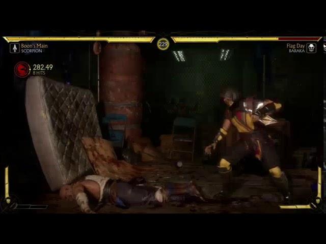 MK11 Scorpion Demon Slam Combo