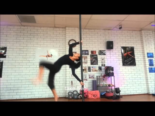 Lisa aka Chastity Crazy Chinese Pole Tricks/Flips