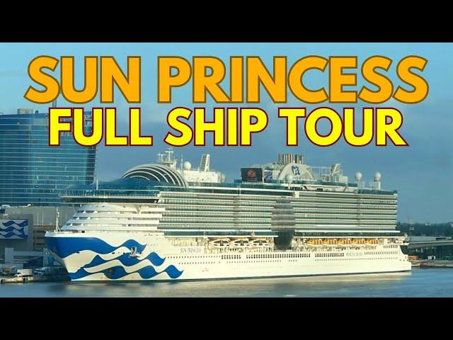 Sun Princess Full Cruise Ship Tour and Review | Princess Cruises Largest Ship!