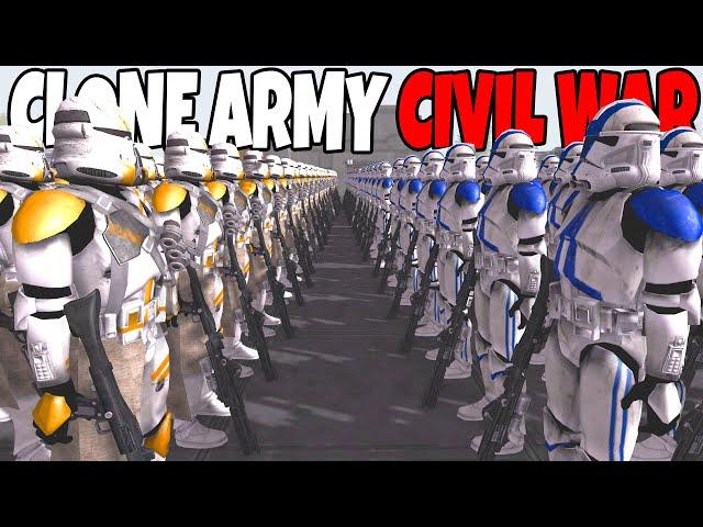 Can Clone Army Survive CIVIL WAR Battle?! - Men of War: Star Wars Mod