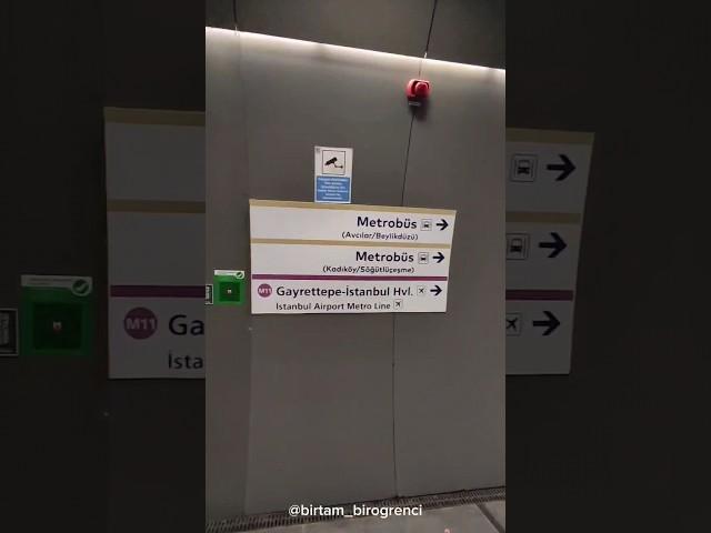 Gayrettepe'de iki metro arası nasıl aktarma yapılır diye soranlara buyrunuz. #metro #gayrettepe