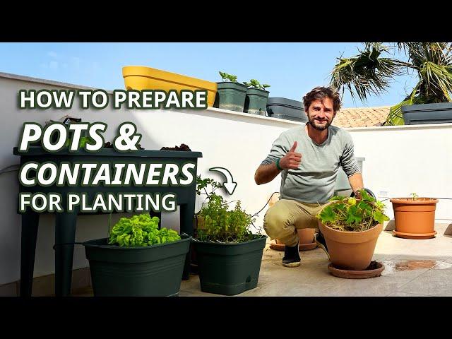 Balcony Vegetable Gardening :  How to prepare pots & containers to grow your organic Food 