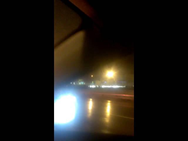 сar is burning on moscow ringroad