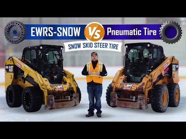 Skid Steer Snow Tire VS  Pneumatic Skid Steer Tire | EWRS SNOW