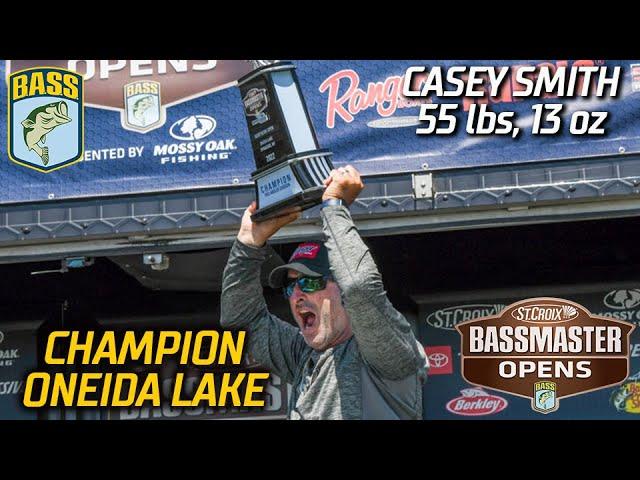 Casey Smith wins Bassmaster Open at Oneida Lake (55 pounds, 13 ounces)