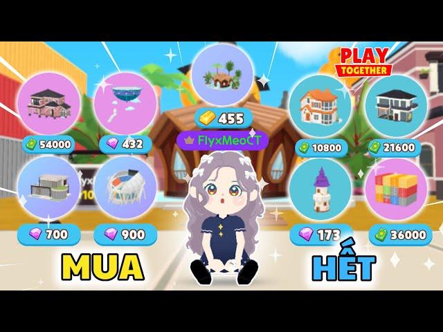 Meo Dùng Hết Tiền Mua Tất Cả Nhà Trong Game Và Cái Kết | Play Together