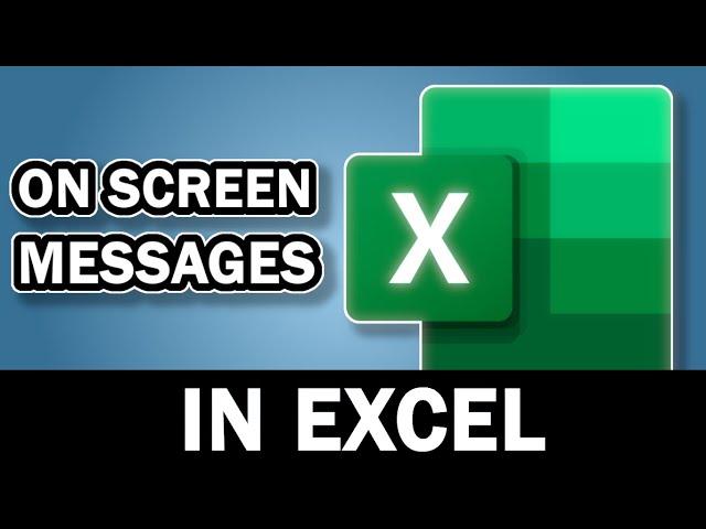 Add On Screen Messages When A Cell Is Clicked In Excel - Excel Tips | usemybox