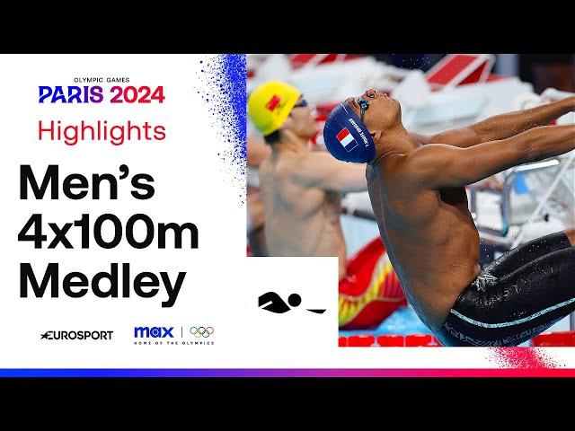 DOMINATION!  | Men's Swimming 4x100m Medley Relay Highlights | #Paris2024