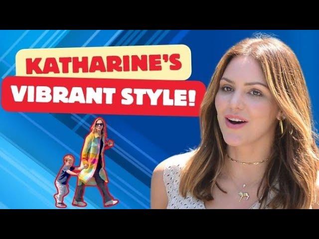 Katharine McPhee Showcases Her Love For Color During Family Outing