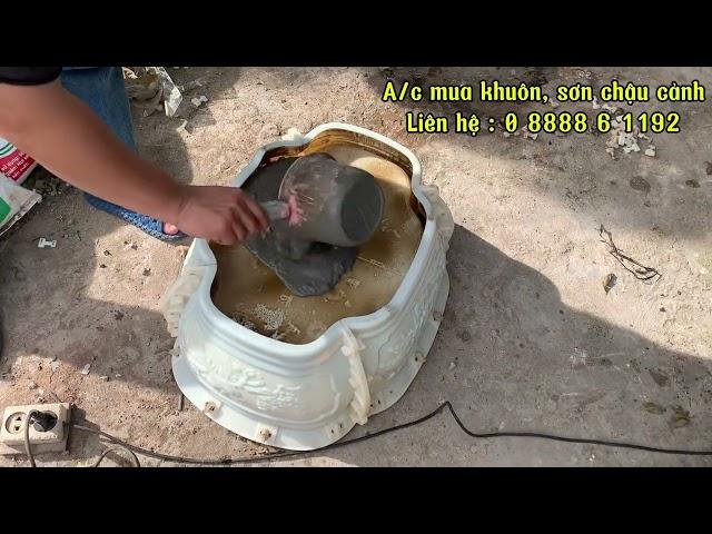 Đúc thử khuôn bể khánh mini ô van 60