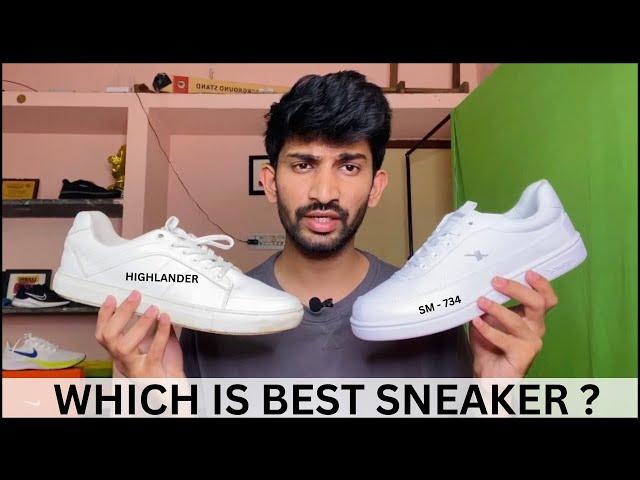 Highlander vs Sparx White Sneakers Comparison | Highlander and Sparx Sm 734 Review