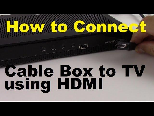 How to Connect Cable Box to TV using HDMI