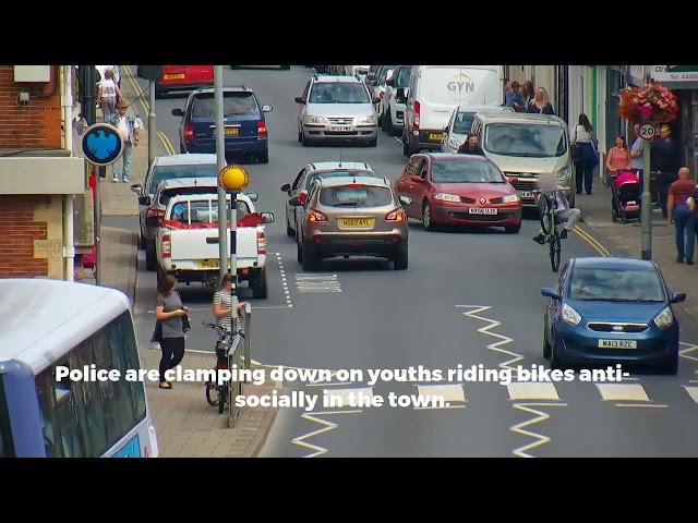 Youth captured on CCTV doing wheelie down Gorleston High Street