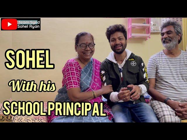 Syed Sohel Ryan meet his School Principal Teacher| Singareni Mudhu bidda |TEAM SOHEL