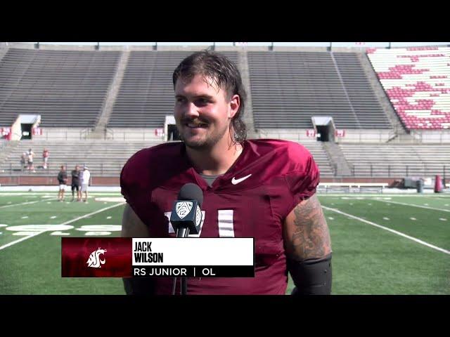 WSU Football: Jack Wilson after Fall Camp Scrimmage 8/20/22